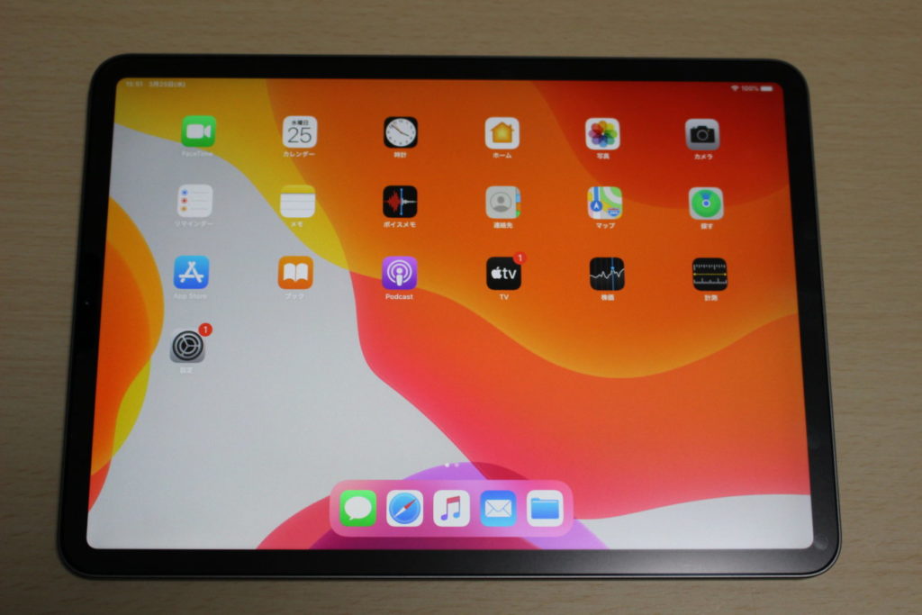 iPad Pro (2020)の本体前面