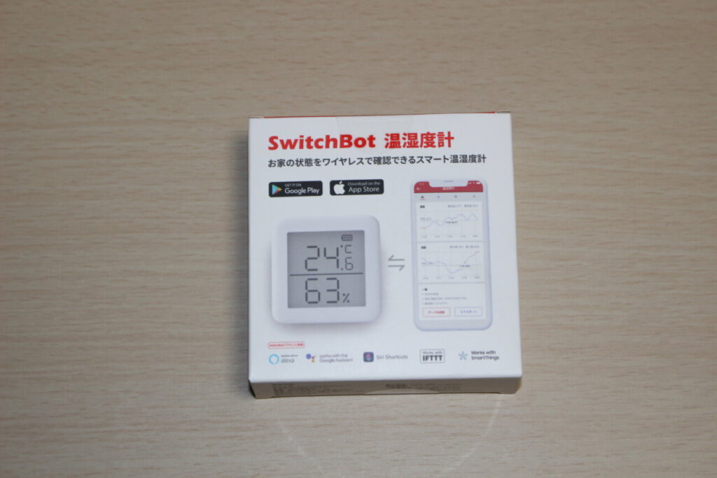「SwitchBot 温湿度計」の箱