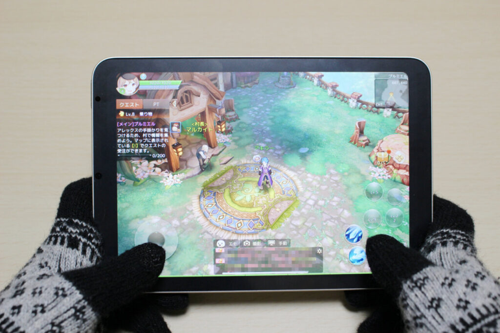 「iPad mini(第6世代)」でMMORPG「Ash Tale」をプレイ