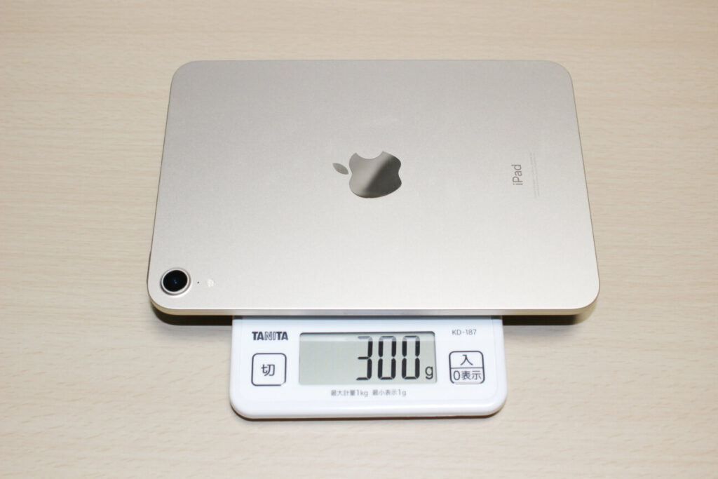 「iPad mini(第6世代)」の重さ