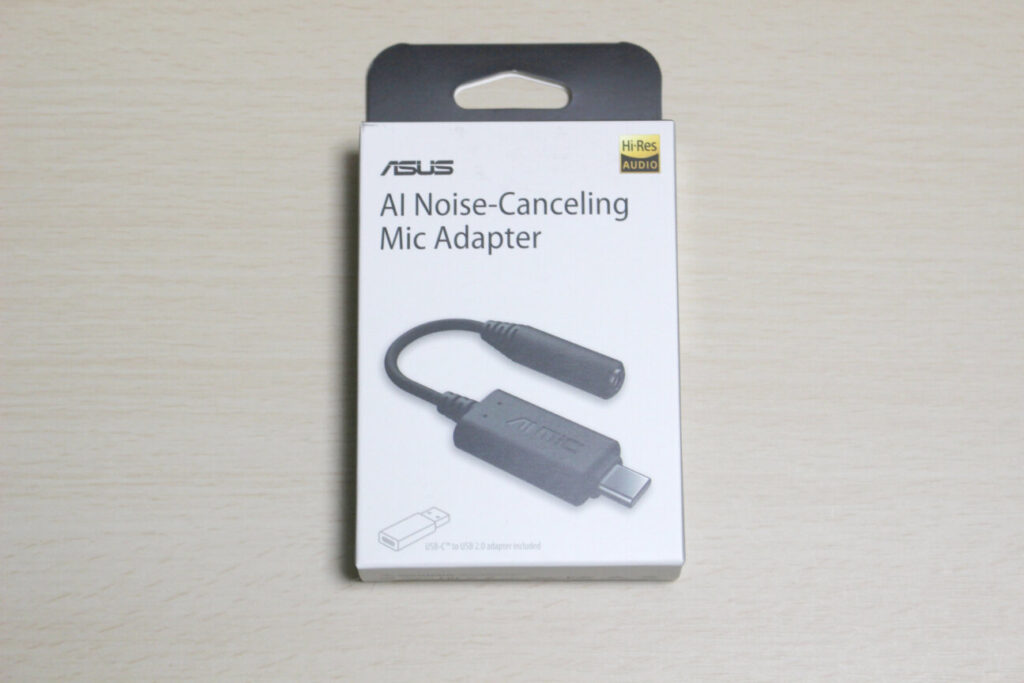 「AI Noise-Canceling Mic Adapter」	