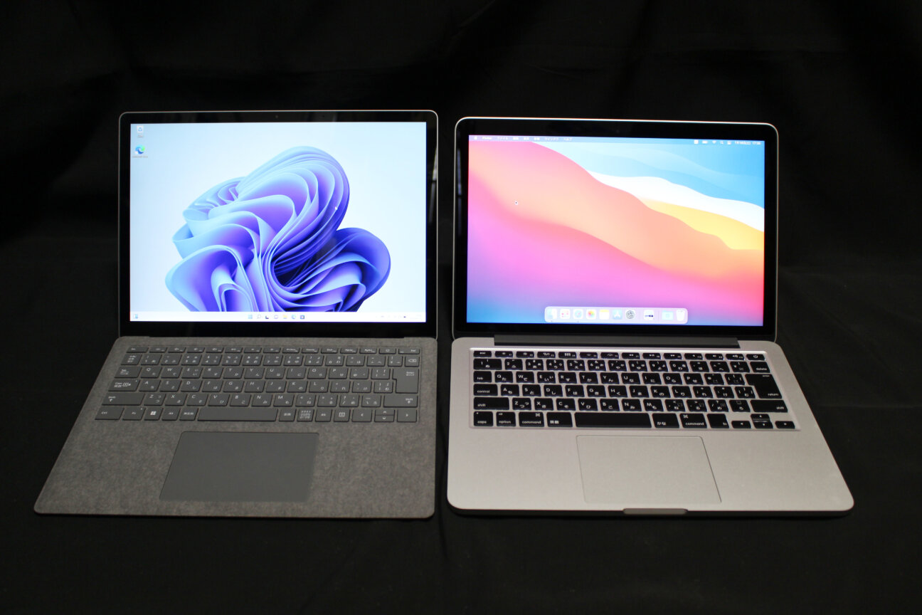 「Surface Laptop 4」と「MacBook Pro(2014)」