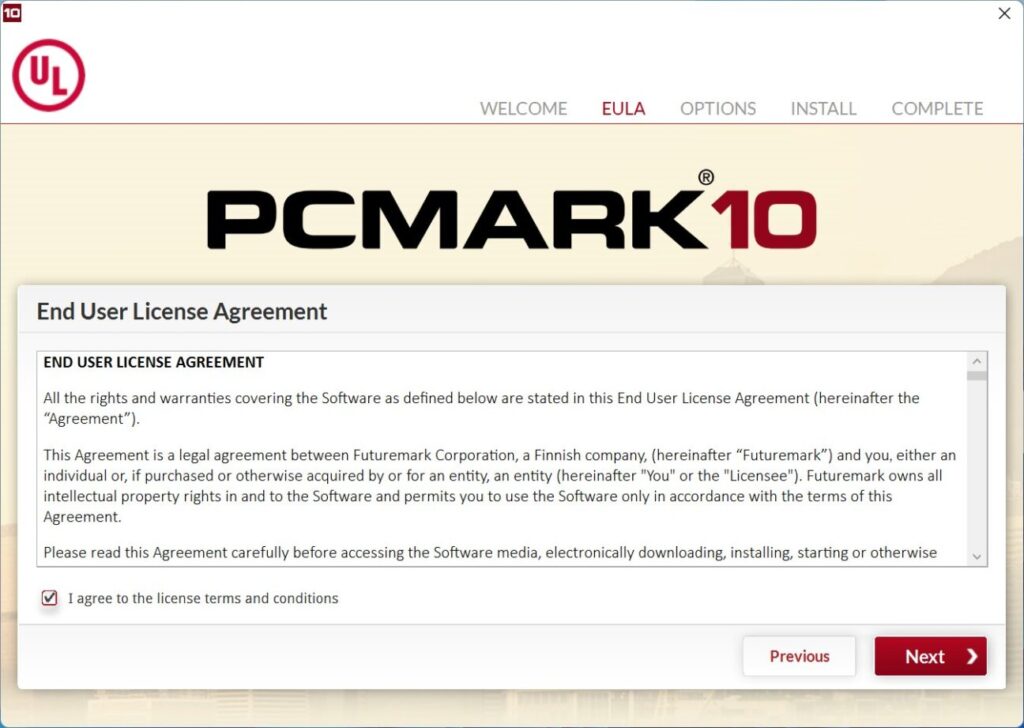 PCMARK10をインストール(3)