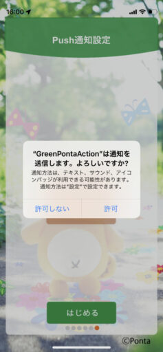 Green Ponta Actionの初期設定(11)