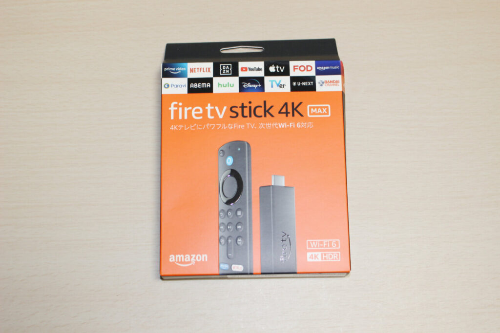 「Fire TV Stick 4K Max」の箱