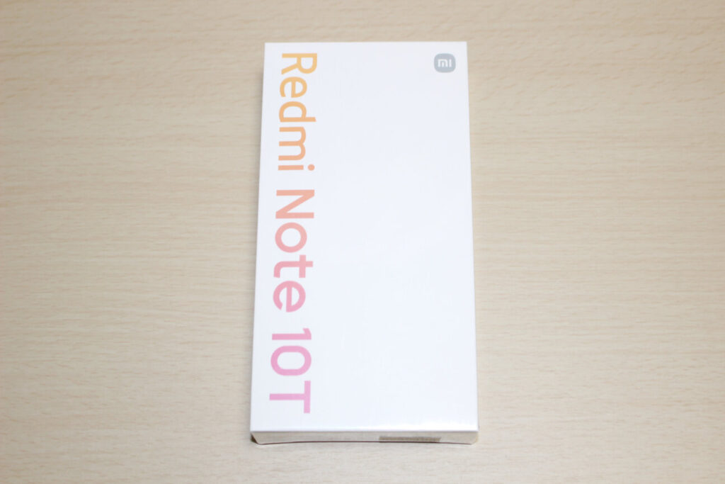 「Redmi Note 10T」の化粧箱