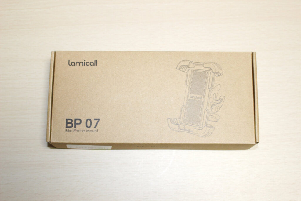 Lamicallの自転車用スマホホルダー「BP07」の梱包箱