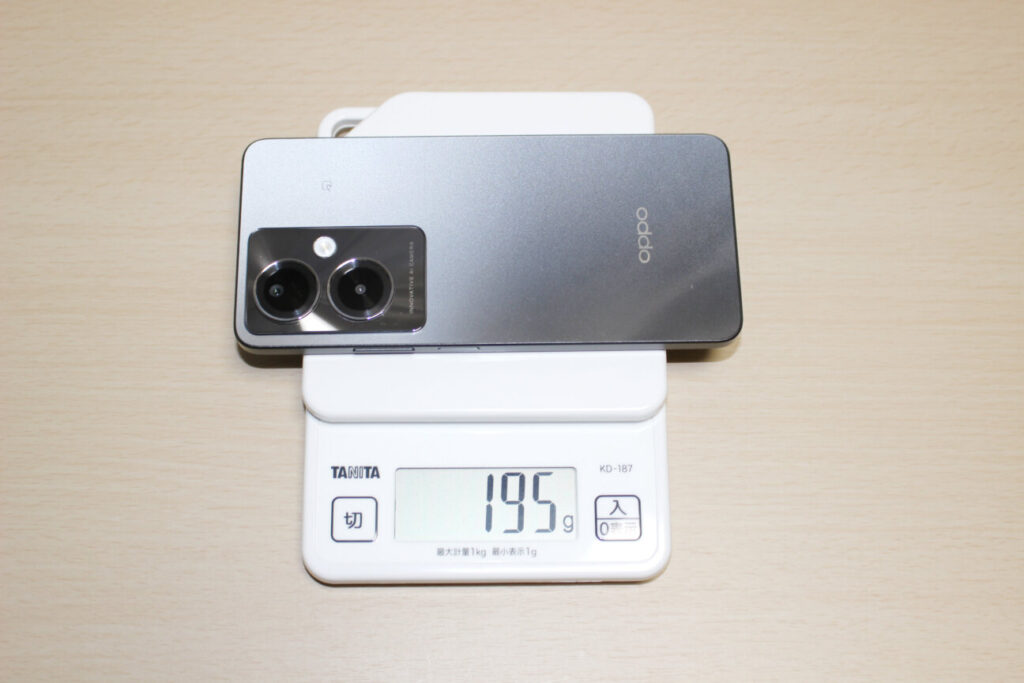 「OPPO A79 5G」の重量